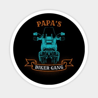 Papa's Biker Gang Father's Day Magnet